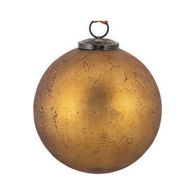 Oko Small Giant Glass Bauble - Matt Gold