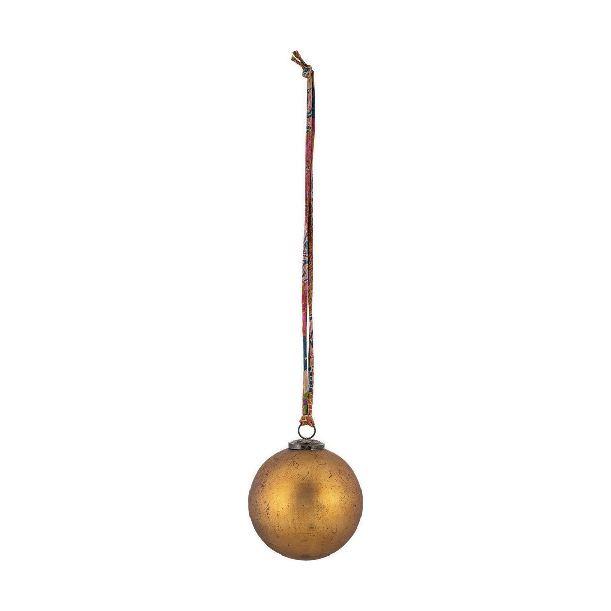 Oko Small Giant Glass Bauble - Matt Gold