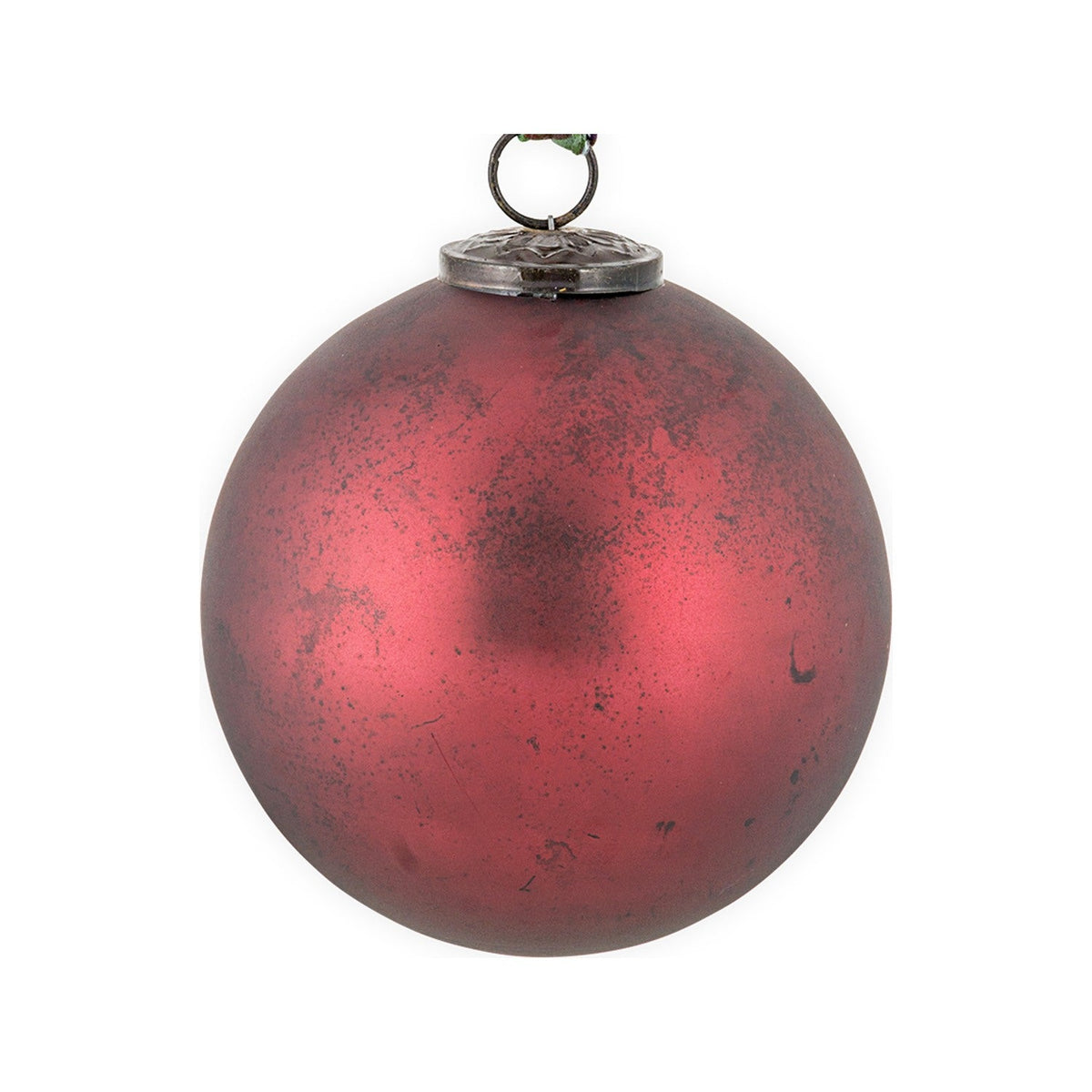 Oko Small Giant Glass Bauble - Matt Bordeaux