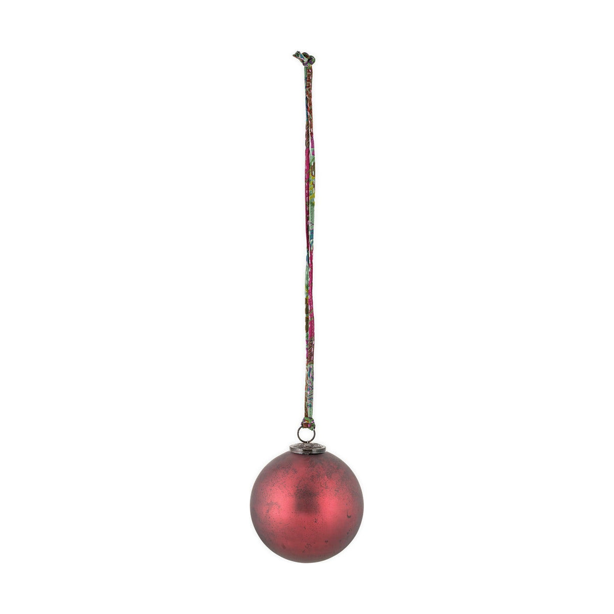 Oko Small Giant Glass Bauble - Matt Bordeaux