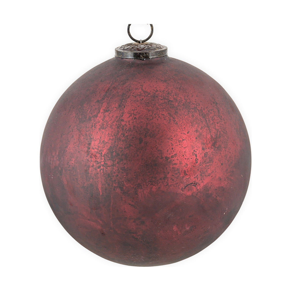 Oko Large Giant Glass Bauble - Matt Bordeaux