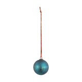 Oko Small Giant Glass Bauble - Matt Teal