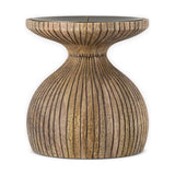 Omari Large Mango Wood Candlestick - Natural