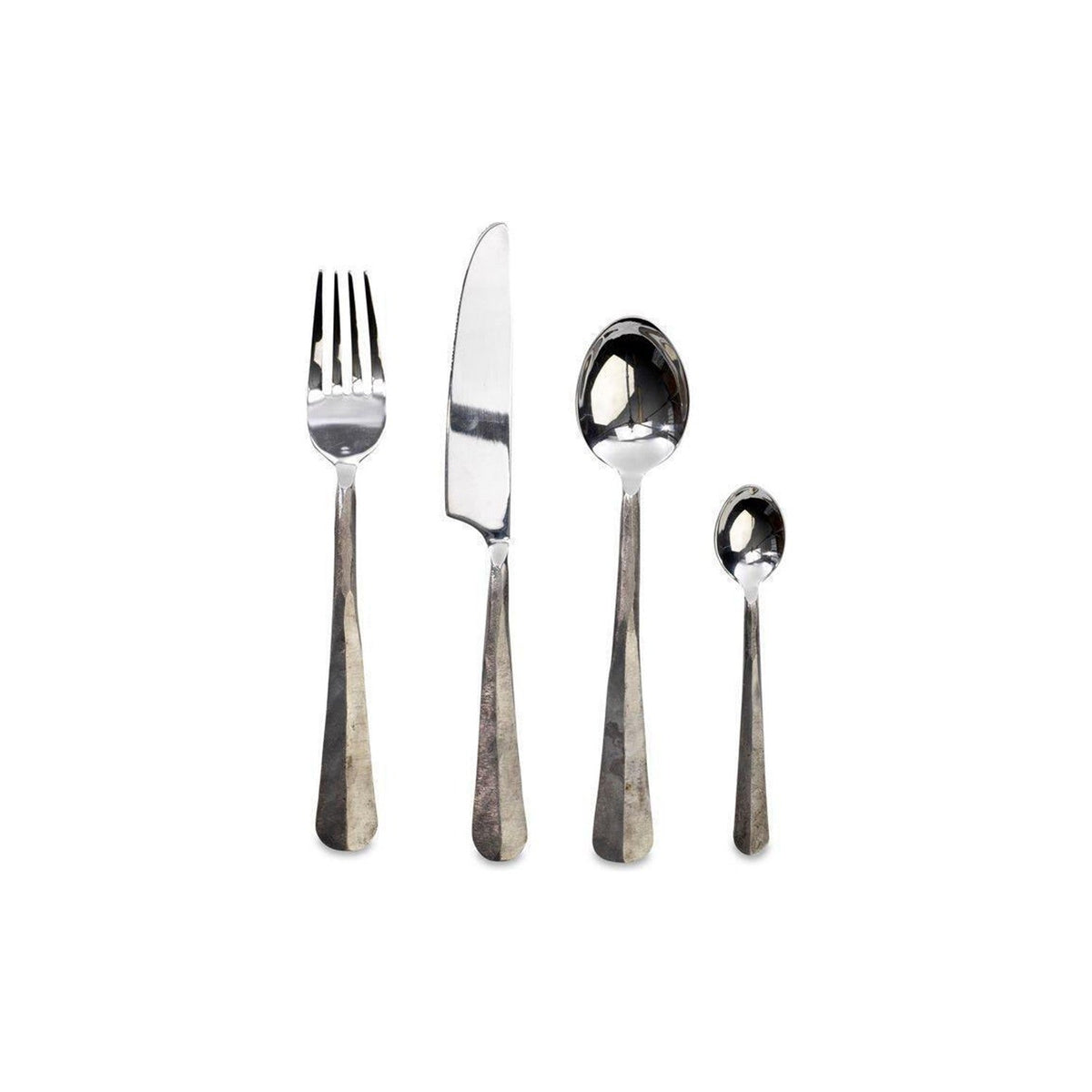 Osko Cutlery Set - Brushed Silver - Set of 16