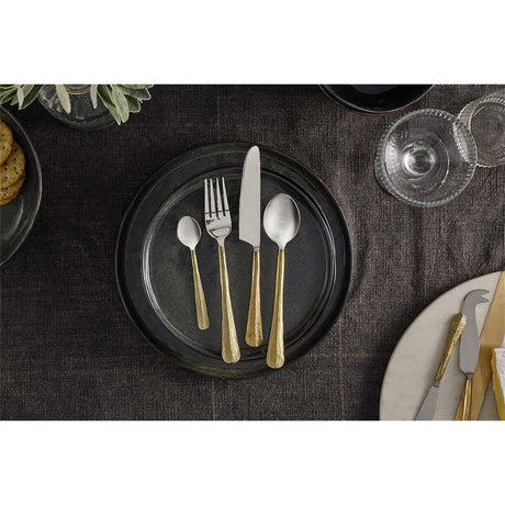 Osko Cutlery Set - Brushed Gold - Set of 16