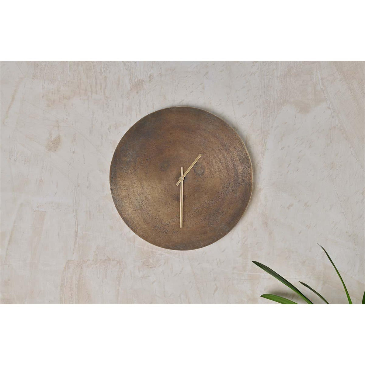 Okota Small Wall Clock - Antique Brass