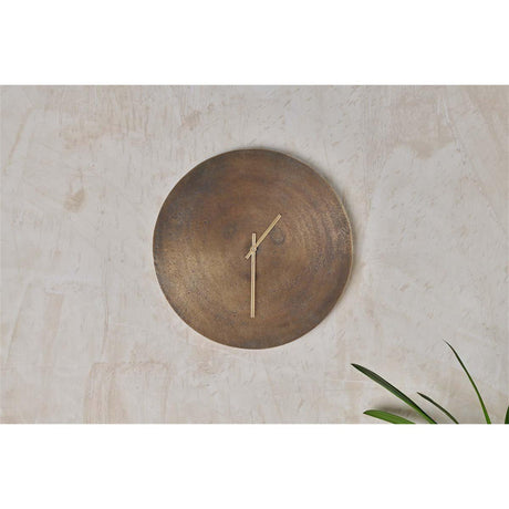 Okota Small Wall Clock - Antique Brass