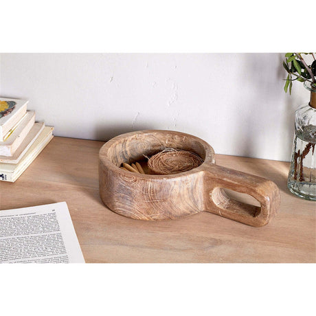 Okara Reclaimed Wood Storage Pot - Natural