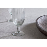 Otuba Ribbed Champagne Glasses - Clear - Set of 4