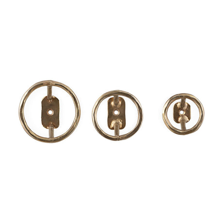 Olani Bathroom Hooks - Antique Brass - Set of 3