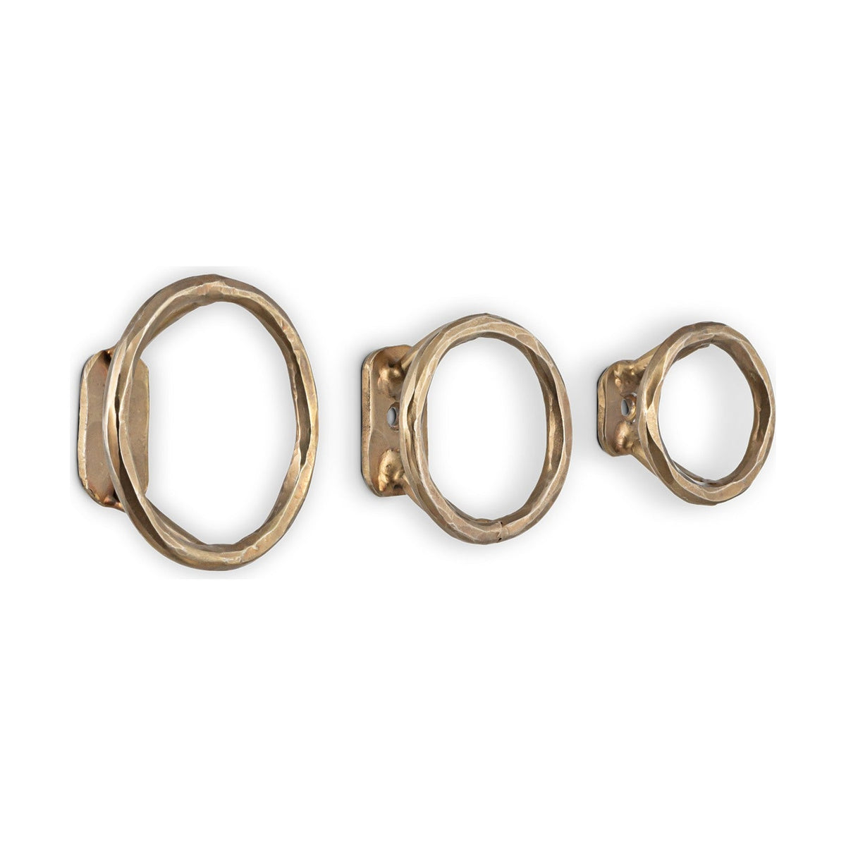 Olani Bathroom Hooks - Antique Brass - Set of 3