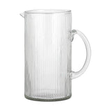 Otuba Ribbed Glass Jug - Clear