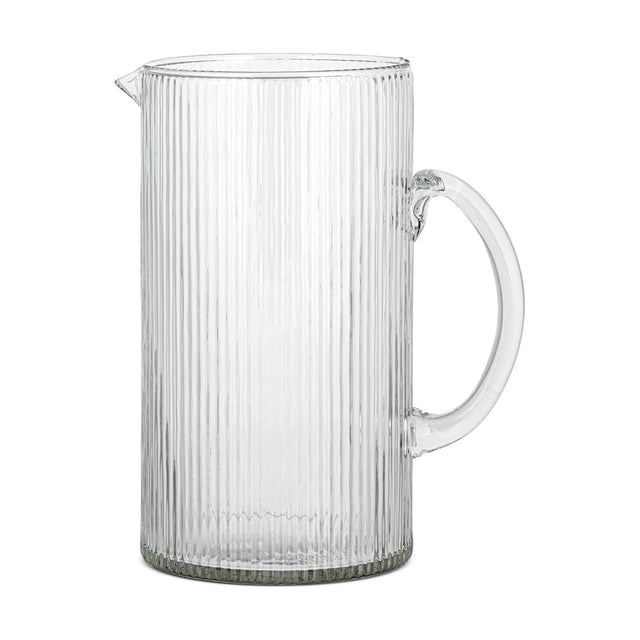 Otuba Ribbed Glass Jug - Clear