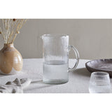 Otuba Ribbed Glass Jug - Clear
