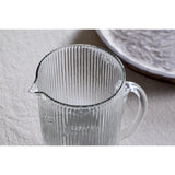 Otuba Ribbed Glass Jug - Clear