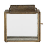 Obi Small Mini Table Lantern - Antique Brass