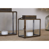 Obi Large Mini Table Lantern - Antique Brass