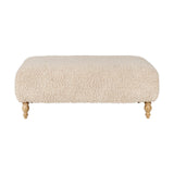 Otas Teddy Boucle Ottoman - Off White