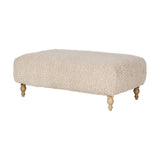 Otas Teddy Boucle Ottoman - Off White