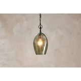 Otoro Small Oval Recycled Glass Pendant Light - Green