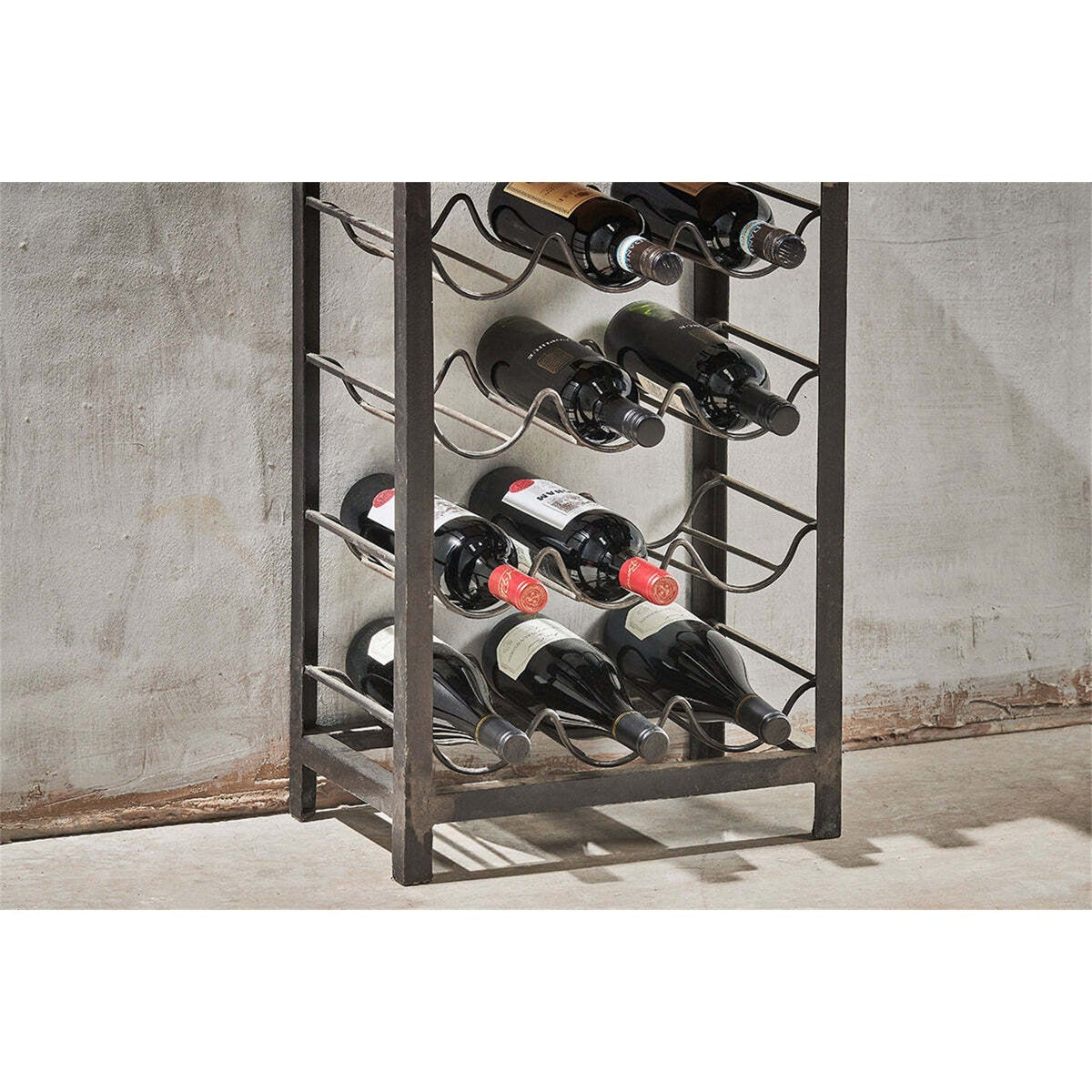 Obra Small Industrial Wine Rack - Natural