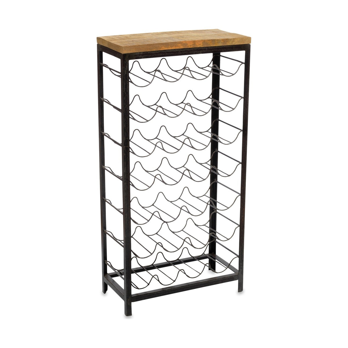 Obra Large Industrial Wine Rack - Natural