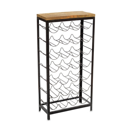 Obra Large Industrial Wine Rack - Natural