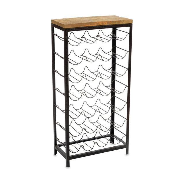 Obra Large Industrial Wine Rack - Natural
