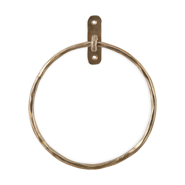 Olani Towel Ring - Antique Brass