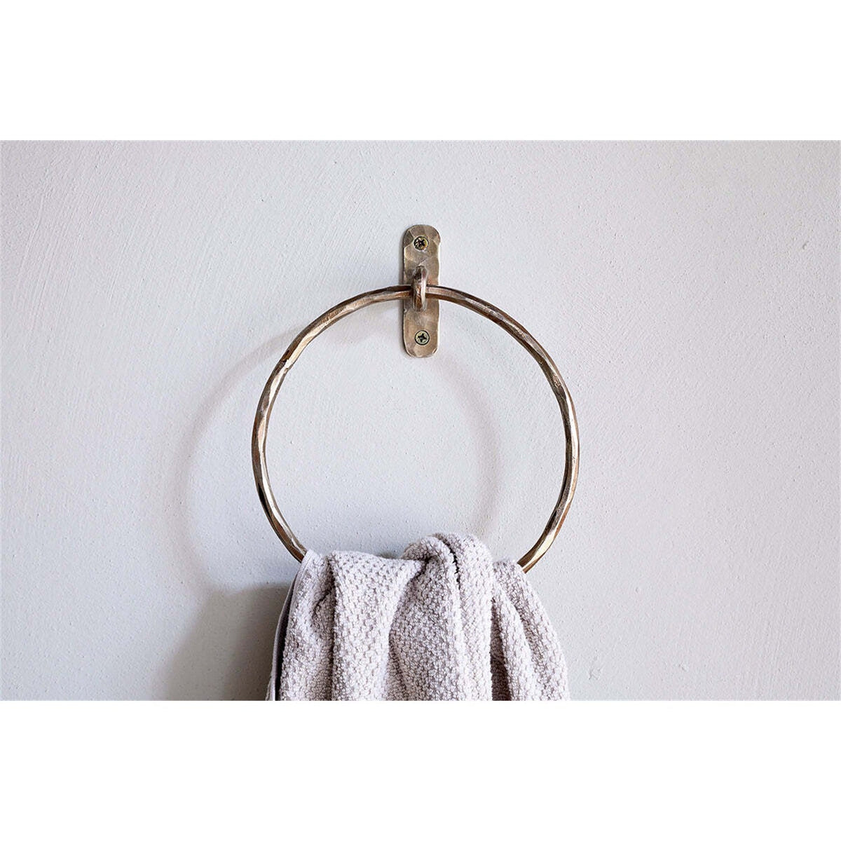 Olani Towel Ring - Antique Brass