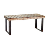 Oso Small Reclaimed Wood & Iron Garden Table