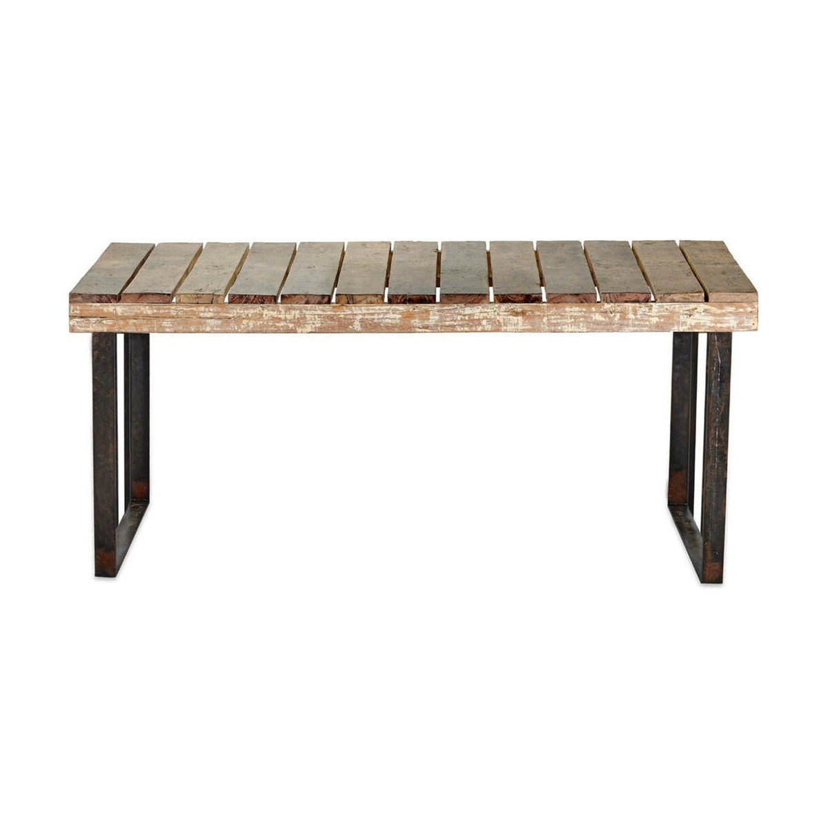 Oso Small Reclaimed Wood & Iron Garden Table