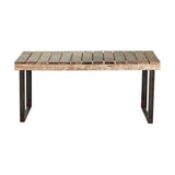 Oso Small Reclaimed Wood & Iron Garden Table