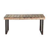 Oso Large Reclaimed Wood Garden Table - Natural