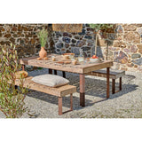 Oso Large Reclaimed Wood Garden Table - Natural