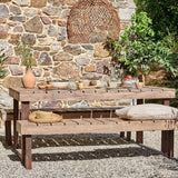 Oso Large Reclaimed Wood Garden Table - Natural