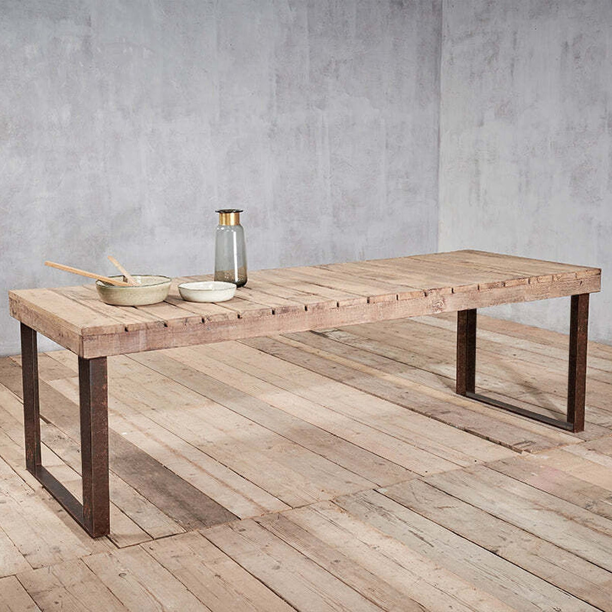 Oso Large Reclaimed Wood Garden Table - Natural