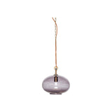 Otoro Small Round Recycled Glass Pendant Light - Smoke