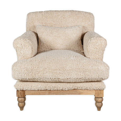 Otas Teddy Cotton Armchair - Off White