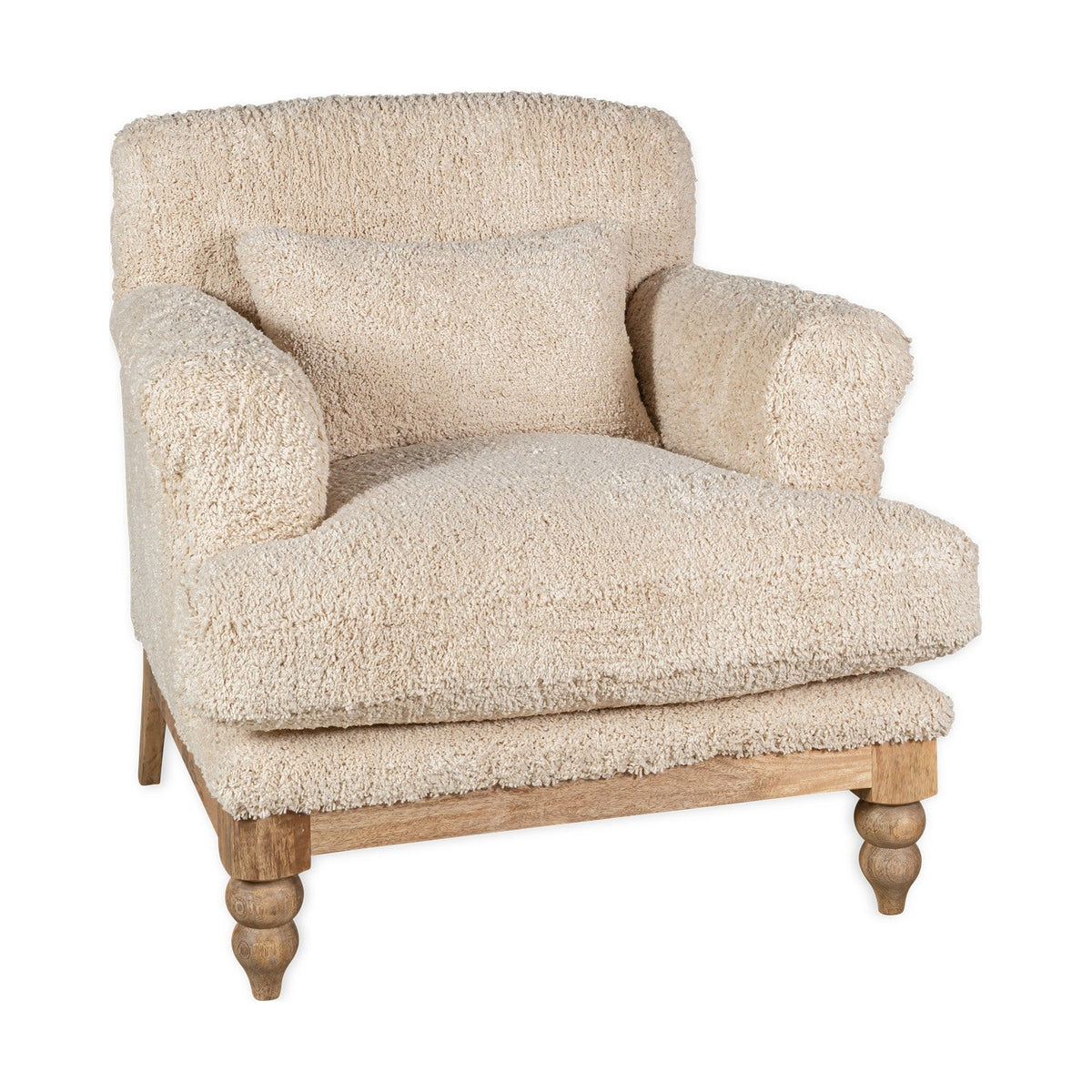 Otas Teddy Cotton Armchair - Off White