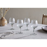 Otuba Ribbed Wine Glasses - Clear - Set of 4