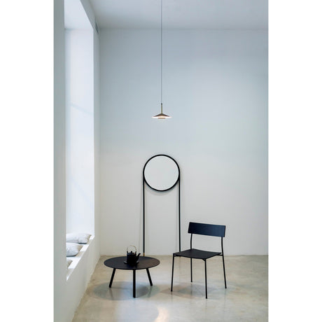 Orion 25cm 1 Light LED Pendant Light 8W 3000K - Black & Antique Brass