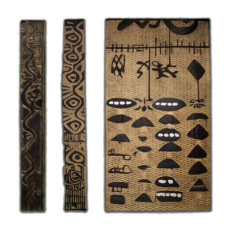 Ubuntu Weave Large Wall Art - 3 Piece 3D Textured Set - image 1