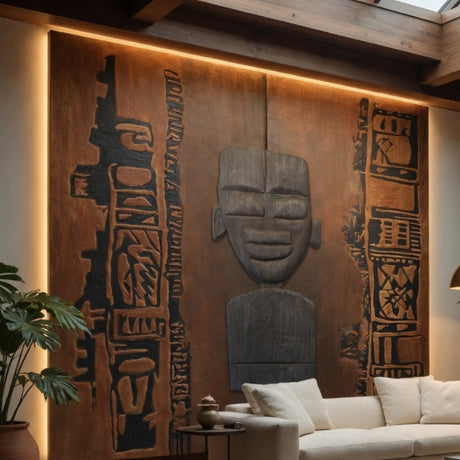 Sacred Presence Large Wall Art - 3 Piece 3D Textured Set - image 2