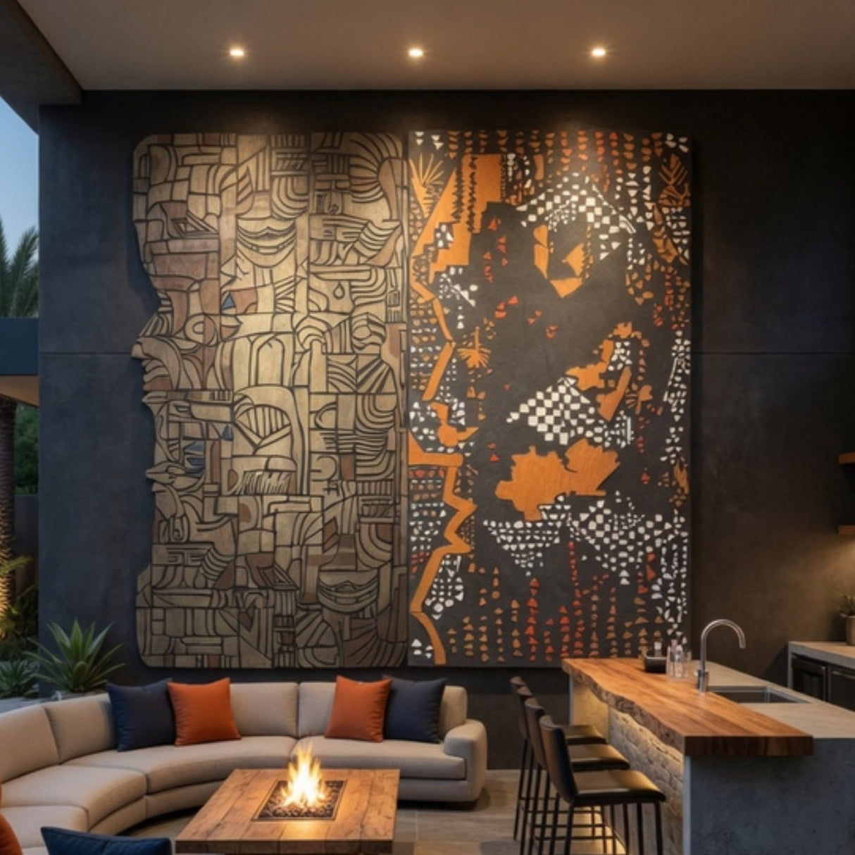 Faces of Heritage Large Wall Art - 2 Panels & 2 Busts - image 2