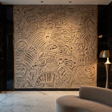 Origins of the Tribe Large Wall Art - 2 Piece 3D Textured Set - image 2