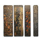 Colours of the Tribe Large Wall Art - 4 Piece 3D Textured Set - image 1