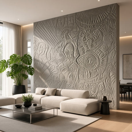 Stone of the Sahara Large Wall Art - 2 Piece 3D Textured Set - image 2