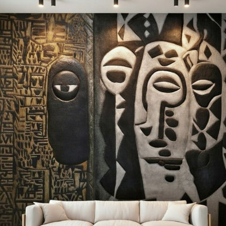 Voices in Contrast Large Wall Art - 2 Piece 3D Textured Set - image 2