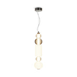 Collar LED Pendant Light, chrome finish, featuring a modern design for elegant illumination